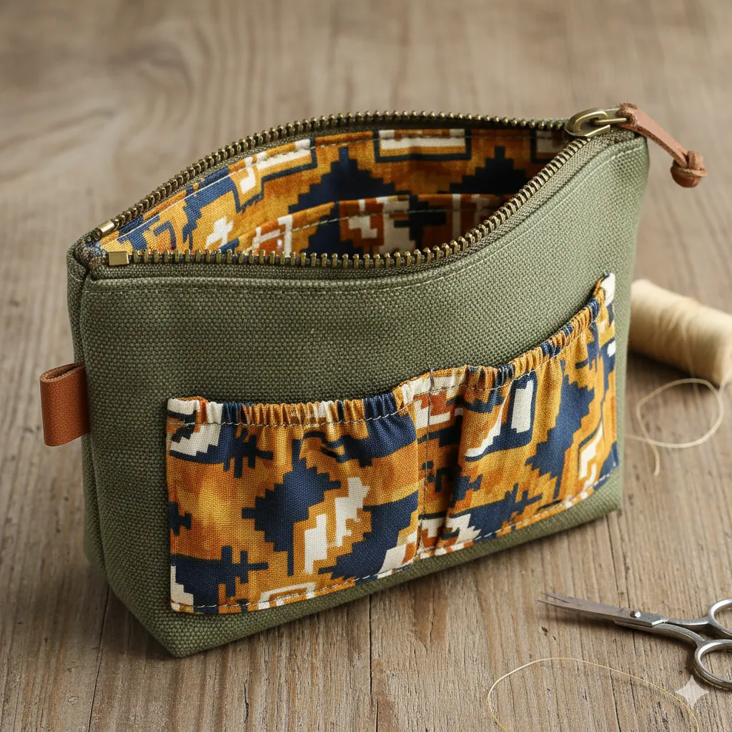 Liten kompakt tygpåse